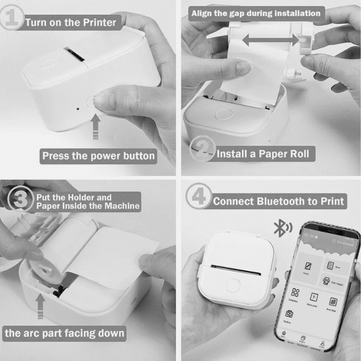 ZAXOZ Inkless Thermal Bluetooth Photo Printer | iOS & Android